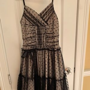 Black dress with net